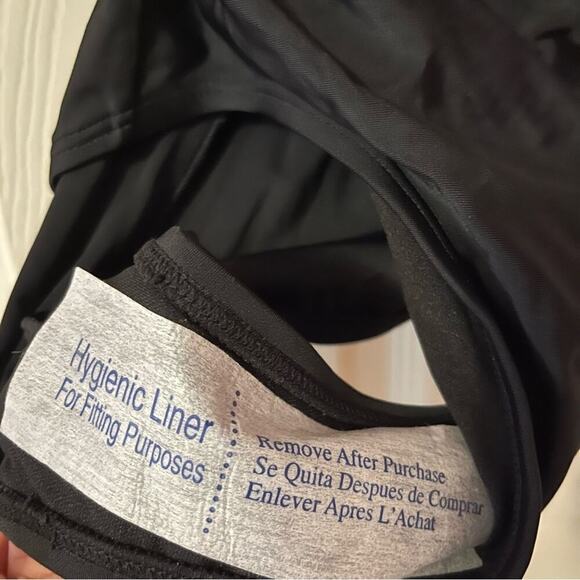 Black One Piece Swim Suit with Adjustable straps- Size Small - Picture 11 of 12